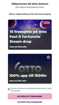 Välj din Otto Casino Bonus